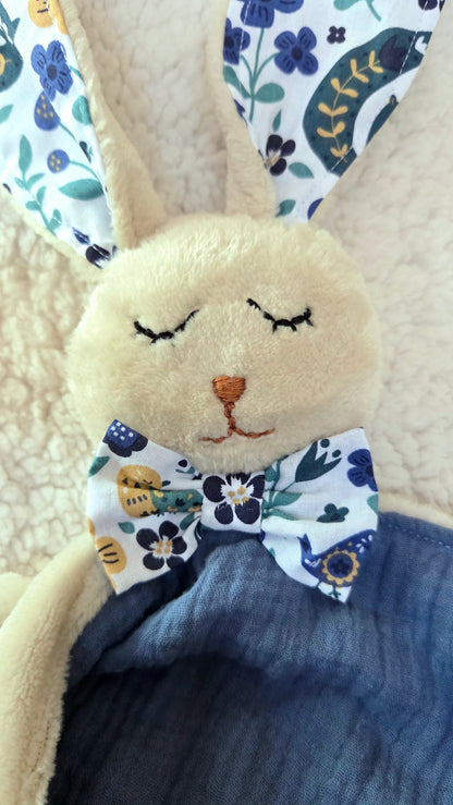 Doudou Lapin Bleu