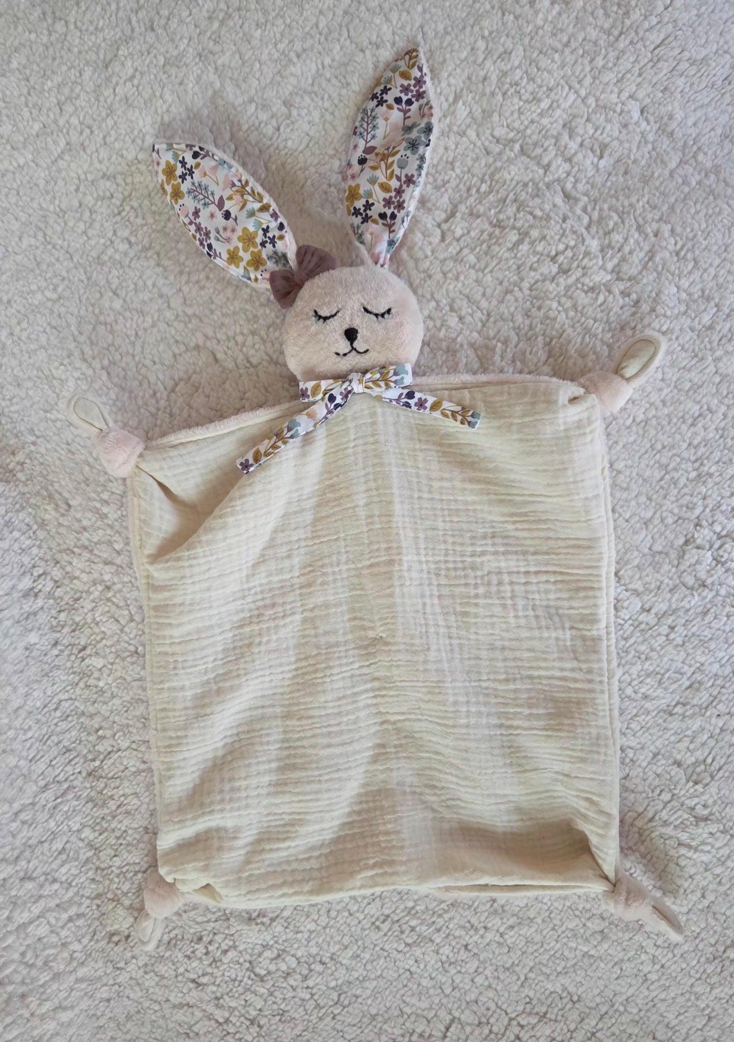 Doudou Lapin Rose