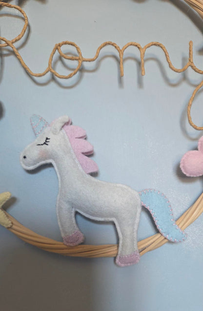 Couronne Prénom Personnalisée Licorne