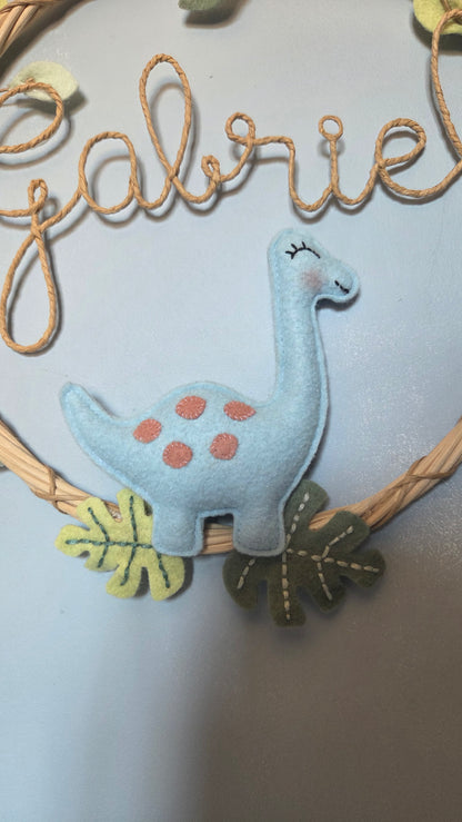 Couronne Prénom Personnalisée Dinosaure