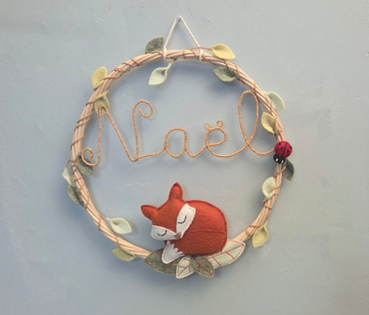 Couronne Prénom Personnalisée Renard