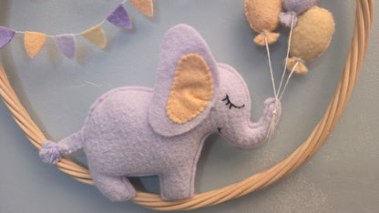 Couronne prénom bébé éléphant