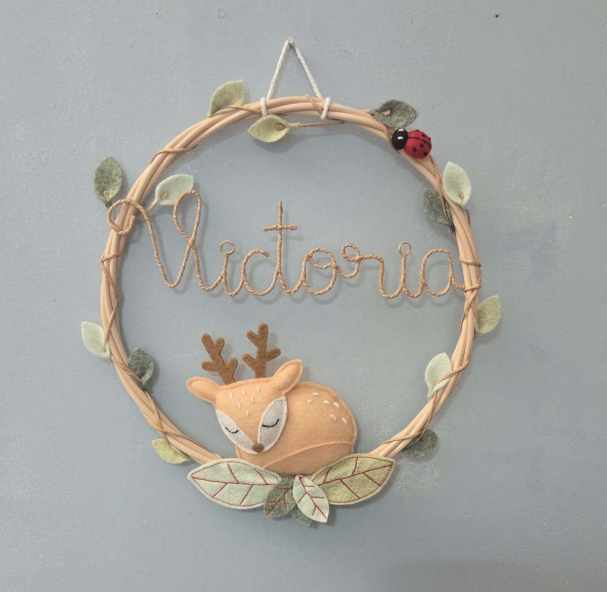 Couronne Prénom Personnalisée Biche
