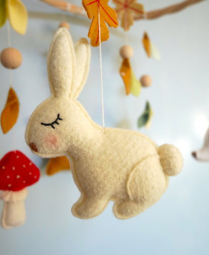 Mobile Bébé Forêt Champignons