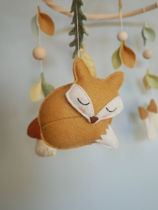 Mobile Bébé Forêt Champignons