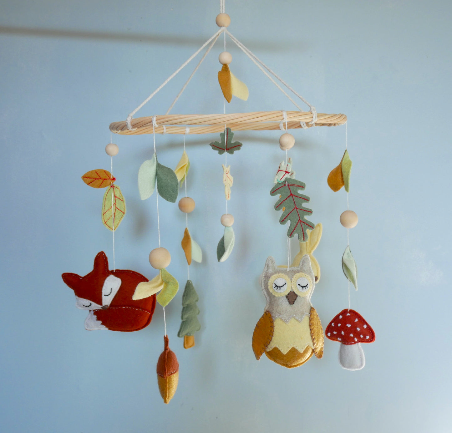 Mobile Bébé Forêt Chouette