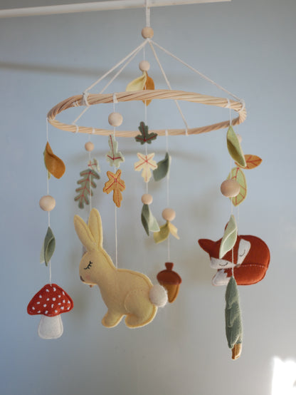Mobile Bébé Forêt Chouette