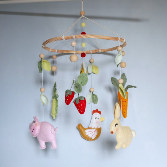 Mobile Bébé Animaux de la Ferme