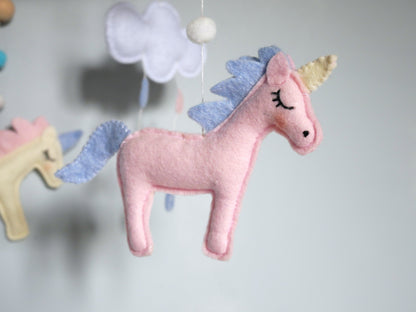 Mobile Bébé Licornes