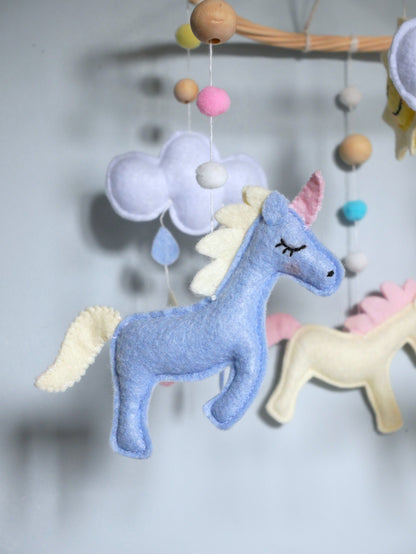 Mobile Bébé Licornes